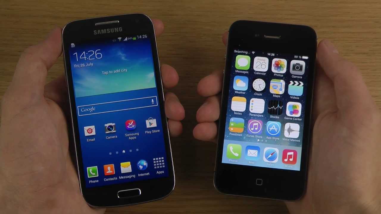 Что лучше самсунг или айфон 13. Самсунг айфон 4. Samsung s4 vs s4 Mini. Айфон 4 vs самсунг s 4. Айфон 4 мини.