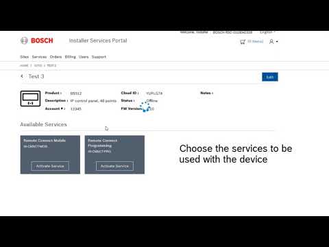 Installer Services Portal: Activate a Cloud Panel in the Portal