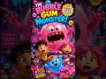 😱 A Giant Bubble Gum Monster Appeared!  #cartoon #shorts