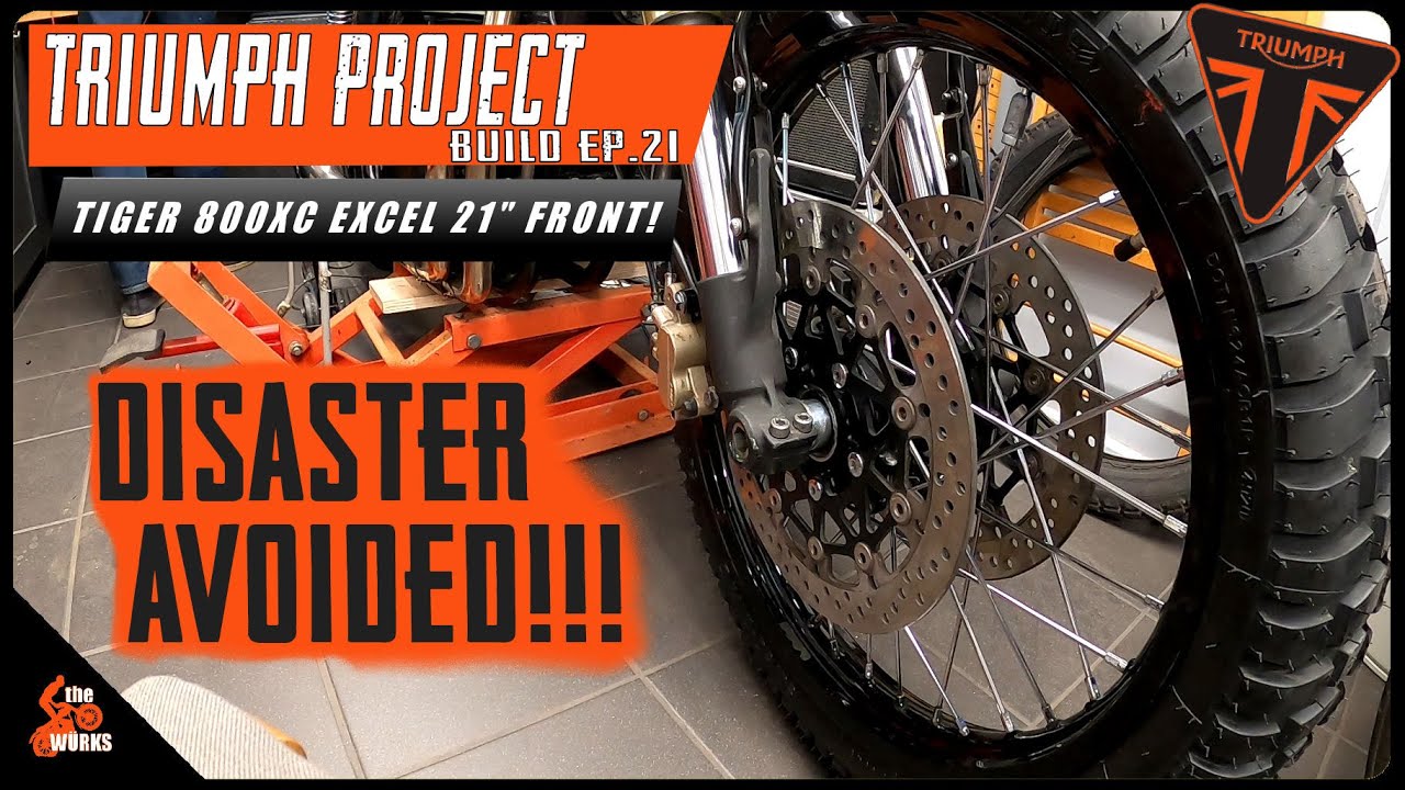 21 Inch Tiger 800 Wheel SWAP on my Triumph Bonneville