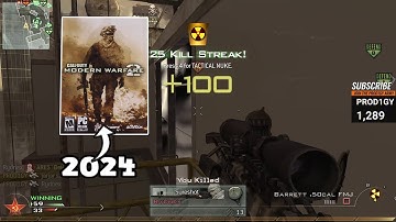 MW2 In 2024 is EASY:"Dropping NUKE With The BARRET50CAL Like It is 2009 Again" On Highrise