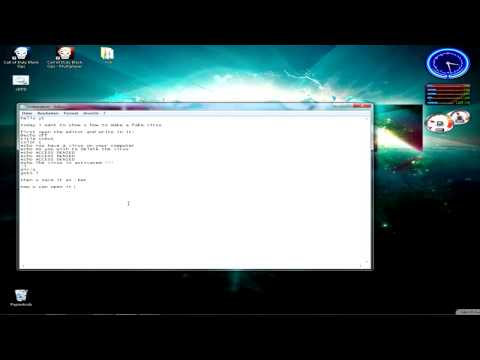 How to make a fake Virus