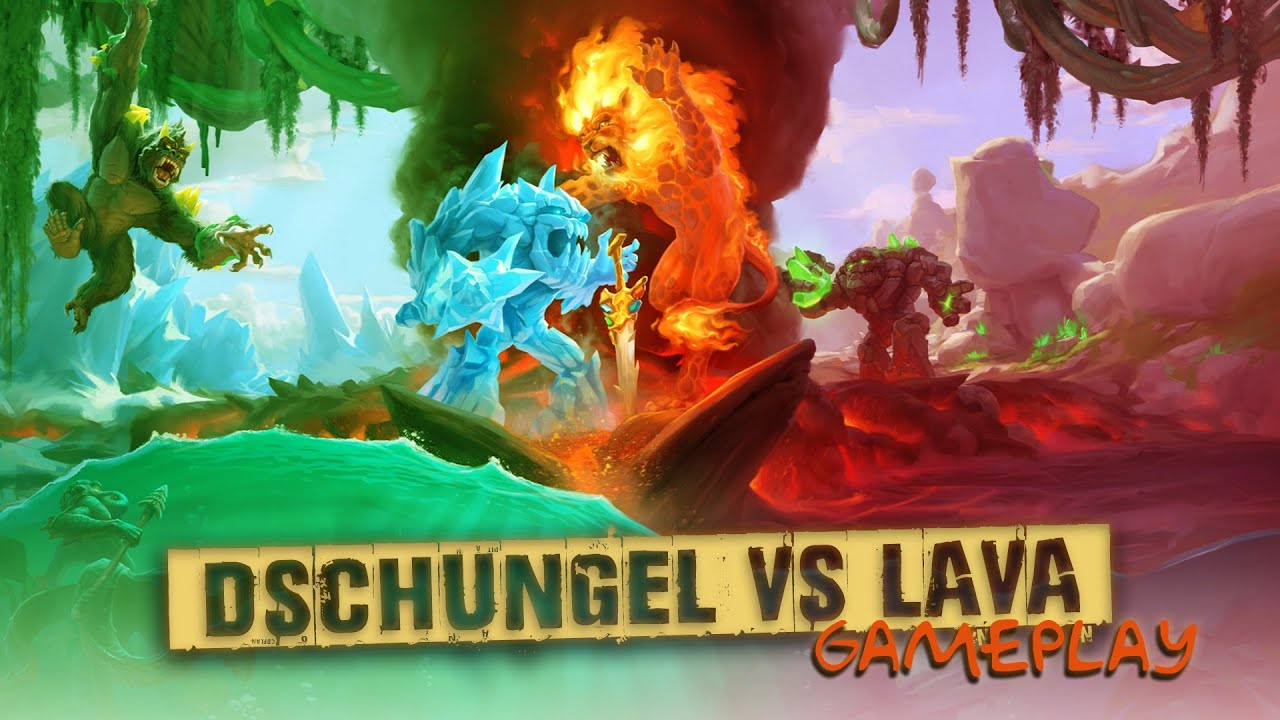 Eldrador Creatures - PS4 #Gameplay - Dschungel vs Lava - Achte Karte