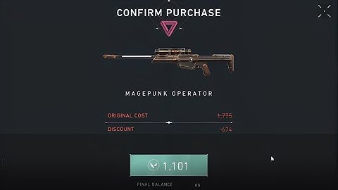 Magepunk Operator(1775vp) How to get offer to buy Only 1101VP #valorant #gameplay