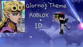 Giorno Giovanna Theme Roblox ID