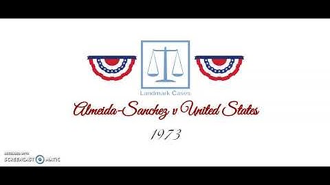 Almeida-Sanchez v United States (1973)
