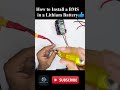 3S Li-ion Battery Tutorial  #battery #bms #diyprojects #video #youtubeshorts #electronic #youtube