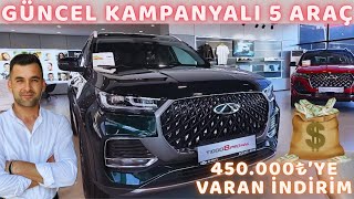 Kampanyali Alinabi̇lecek En İyi̇ 5 Araç - 450.000 Varan İndi̇ri̇m Firsati-Eki̇m 2025