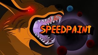 Kurama Speedpaint- Red Fury screenshot 2