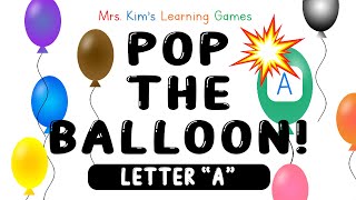 Mrs. Kim's NEW Learning Game (Pop the Balloon! - Letter "A") screenshot 2