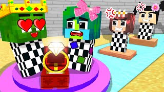 Monster School : Zombie x Squid Game PRINCE IN LOVE POOR GIRL - Minecraft Animation