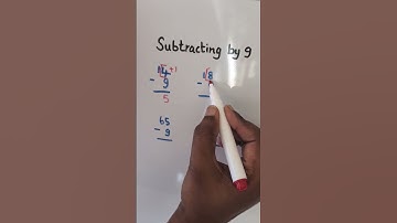 Math Tricksl l Subtracting by 9 #hacks #mathstricks #trickandtips #shorts