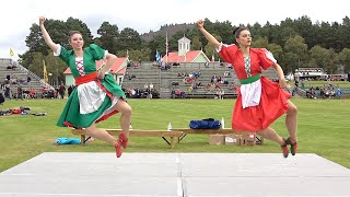 A display of the Irish Jig, a Scottish highland dance, from the 2021 Grampian Games in Braemar