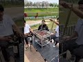 Having an outdoor barbecue with friends—enjoying delicious, hearty meat skewers!#BlazeFor