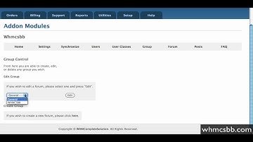 WHMCS Intergrated Forums - Admin View