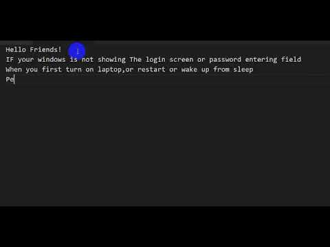 Windows 10 password field on login screen not showing