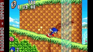 Game Boy Advance - Sonic Advance © 2002 THQ - Gameplay screenshot 1