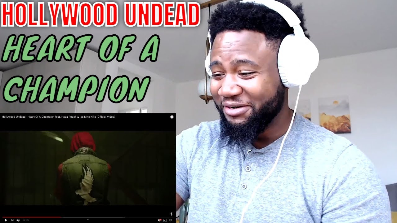 Hollywood Undead - Heart Of A Champion feat. Papa Roach & Ice Nine Kills - REACTION