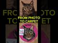 Realistic Cat Rug Tufting | Handmade Pet Portrait from Photo 🐱✨ #tufting #art #cat #craft