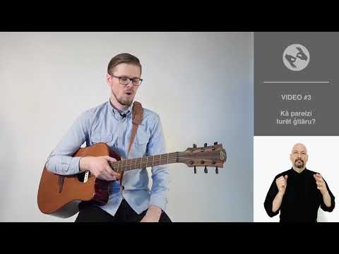 Video: Kā Pareizi Turēt ģitāru