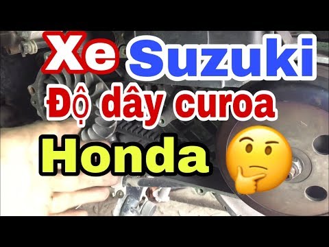 Video Xe tay ga suzuki Hayate gắn dây curoa honda Air-blade... - youtube