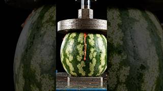 crushing a watermelon 🍉with hydrolic pressure machine #viral #science #shorts #experiment