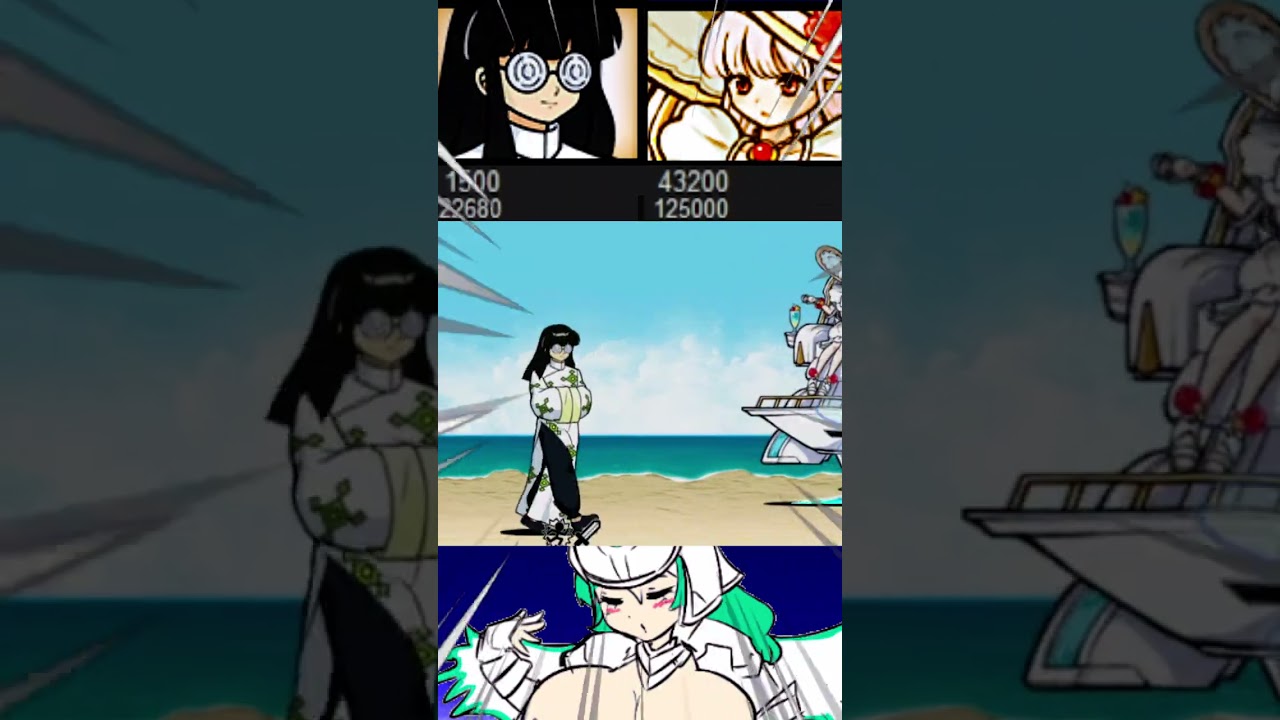 14.6 New Unit! Seaside Pegasa ν vs Mousse Enemy 新ユニット！ シーサイドペガサ ν vs ムース（敵） バトルキャッツスター5000