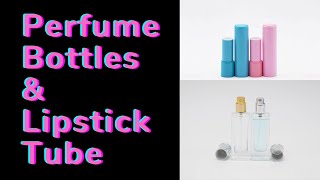 Perfume Bottles And Lipstick Tube