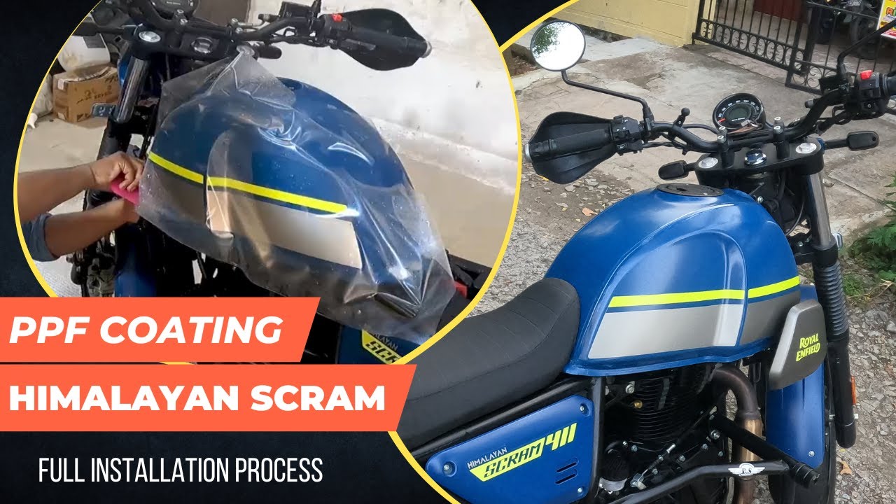 Paint Protection Film [PPF] on Himalayan Scram 411 Scratch Proof