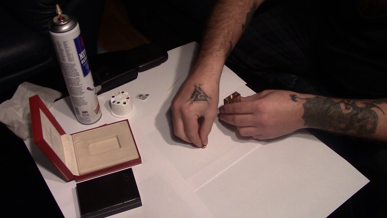 How To Refill and flint replacement S.T. Dupont Ligne 1 & 2 YouTube