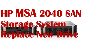 HP MSA 2040 SAN storage system replace new drive | in Tamil