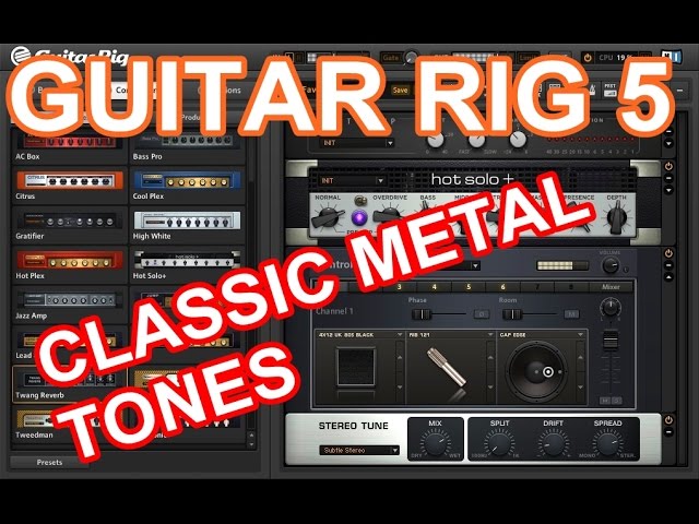 Guitar Rig 5 - 5 Presets For Classic Rock/Metal Tones + Links - Youtube