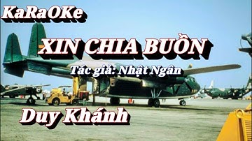 Karaoke Xin Chia Buồn _ Duy Khánh