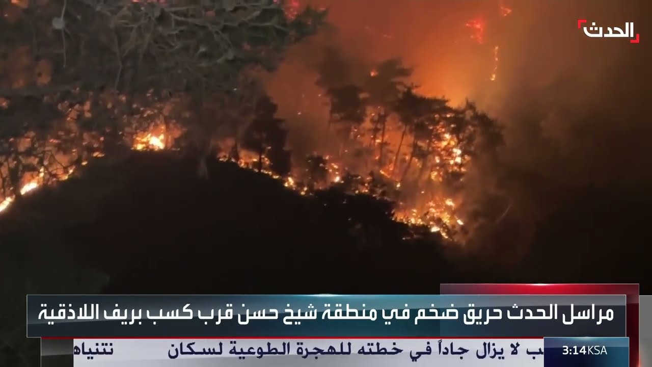 حرائق سوريا: جهود دولية مستمرة للإطفاء في اللاذقية