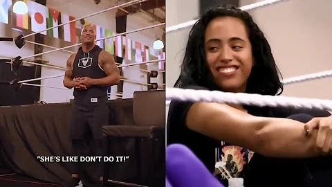 The Rock visits NXT The Performance Center | Simone Johnson 4th generation