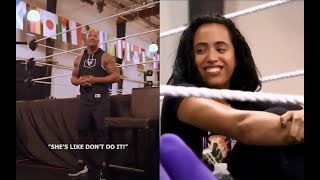 The Rock visits NXT The Performance Center | Simone Johnson 4th generation