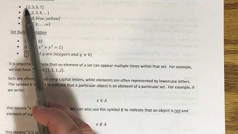 2.1 - Symbols and Terminology