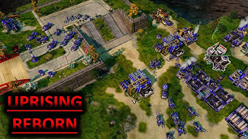 C&C Red Alert 3 - Uprising Reborn Mod - Me And ItzTeeJaay vs 2 Brutal AI - Carried