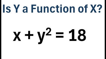 Determine if Y is a Function of X