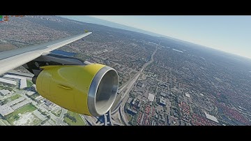 MSFS Fenix A320 - AMD 7950X and RTX 4090 TAA with Frame Generation Benchmark TOD 400