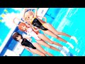 【MMD艦これ】白露・時雨・村雨で「CH4NGE」【競泳Ver】