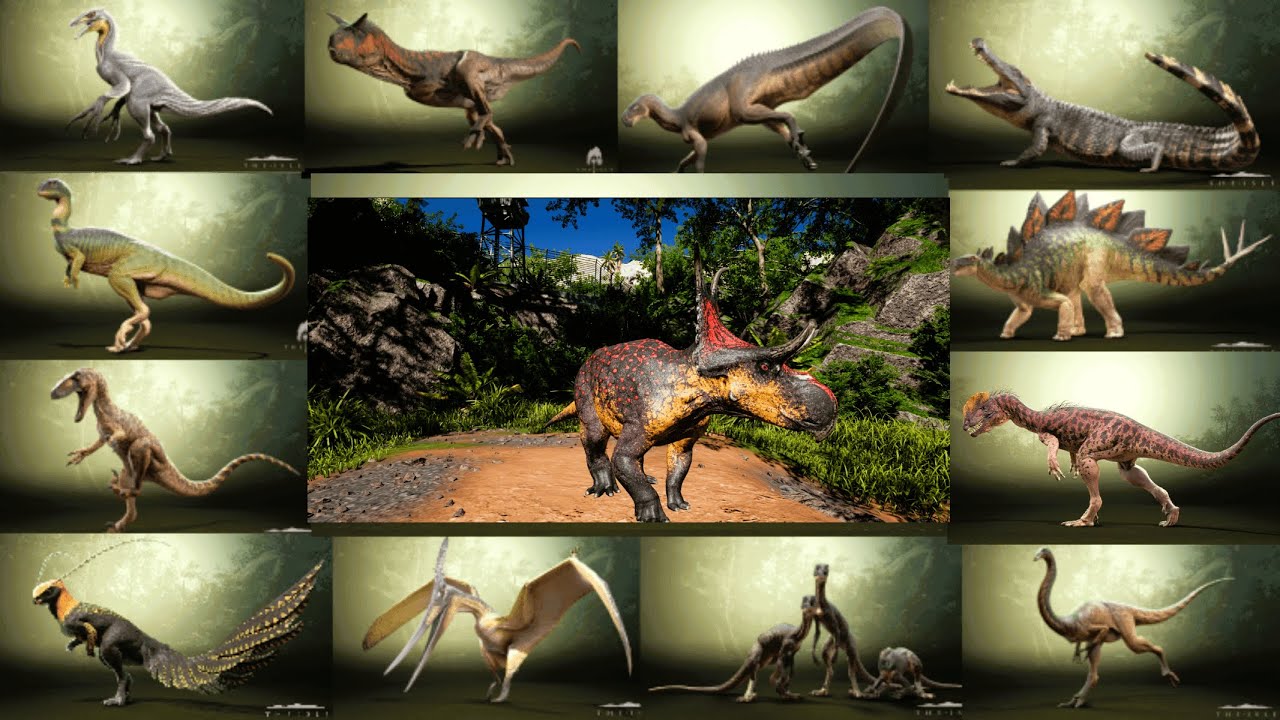 ALL DINOS CALLS OF THE ISLE EVRIMA UPDATE 8 !!!!!!! (4K 60FPS) - YouTube