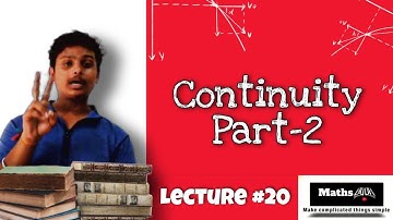 Continuity Part-2 | Lecture #20 | Maths Book | Tamil