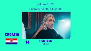 Tuneful TV's EUROVISION 2021 Top 20 - 11!