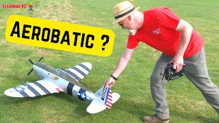 BIG RC WARBIRD - How aerobatic is it ? Second flight FMS P-47 Thunderbolt 'Bonnie'