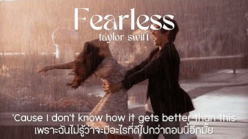 (thaisub/แปล) Fearless - taylor swift (taylor’s version)