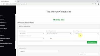 Transcript Generator Part 14-C Marks Sheet Design and Implementation ASP NET MVC C# C Sharp