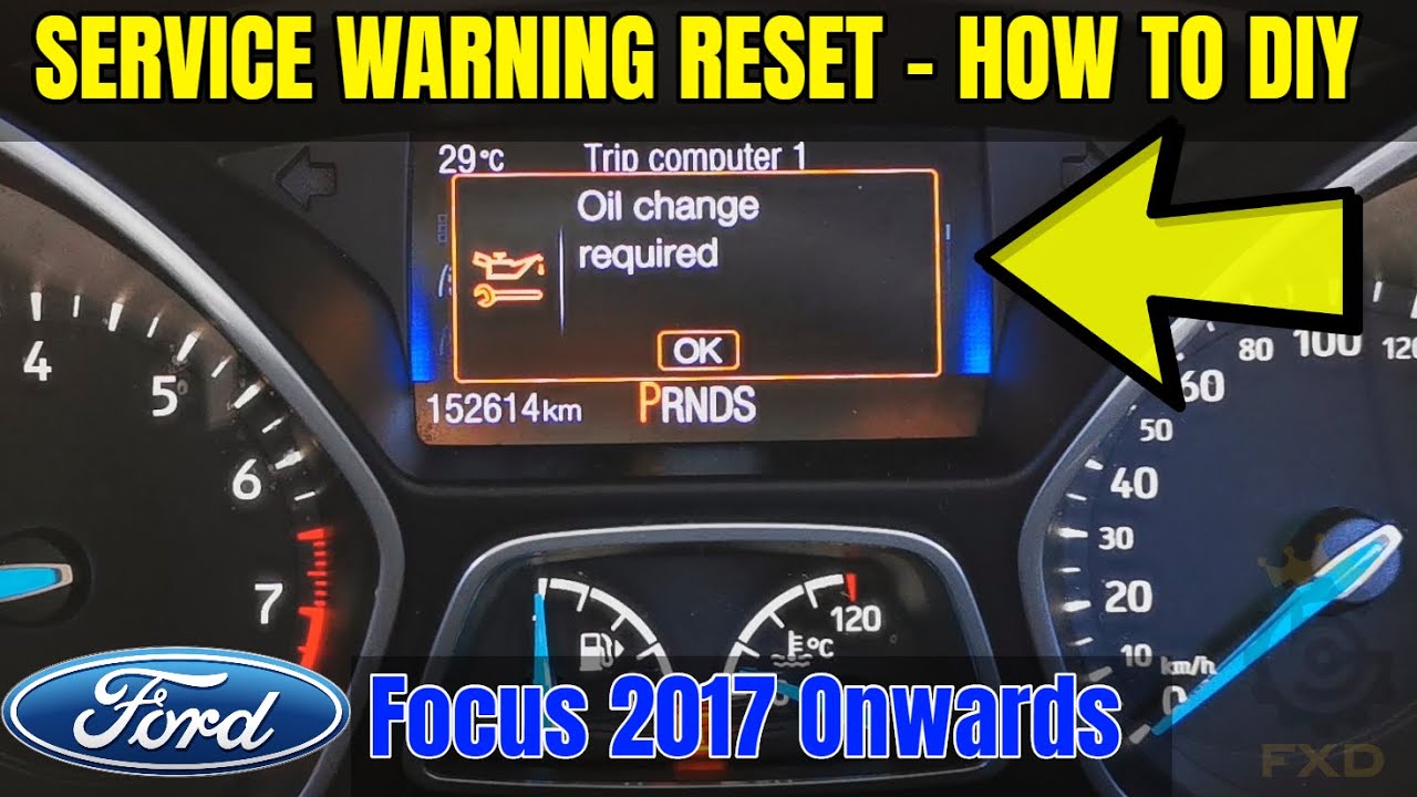 Oil Change Required Service Reset - How To - Ford Focus - YouTube