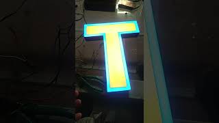 Remote Control 3D RGB Neon Light Letters! 🔥 #shorts #rgb #trending #coolvideo #videospot