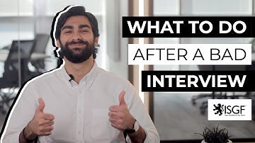 How to Bounce Back After a Bad Interview